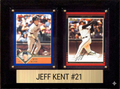 Jeff Kent San Francisco Giants Hall of Fame Fan Gift Plaque 6x8 2 Cards Topps, Bowman 2024 2025 2026