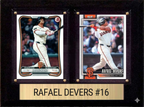 Rafael Devers San Francisco Giants Fan Gift Plaque 6x8 2 Cards Topps, Bowman 2024 2025 2026