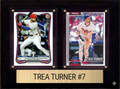 Trea Turner Philadelphia Phillies Fan Gift Plaque 6x8 2 Cards Topps, Bowman 2024 2025 2026