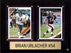 Brian Urlacher Chicago Bears Hall of Fame Fan Gift Plaque 6x8 2 Cards Prizm, Donruss, Score 2024 2025 2026