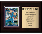 Robin Yount Milwaukee Brewers Hall of Fame Stats Plaque 6x8 1 Card Topps, Bowman 2024 2025 2026
