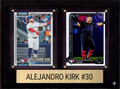 Alejandro Kirk Toronto Blue Jays Fan Gift Plaque 6x8 2 Cards Topps, Bowman 2024 2025 2026