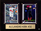 Alejandro Kirk Toronto Blue Jays Fan Gift Plaque 6x8 2 Cards Topps, Bowman 2024 2025 2026