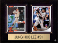 Jung Hoo Lee San Francisco Giants Fan Gift Plaque 6x8 2 Cards Topps, Bowman 2024 2025 2026