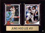 Jung Hoo Lee San Francisco Giants Fan Gift Plaque 6x8 2 Cards Topps, Bowman 2024 2025 2026