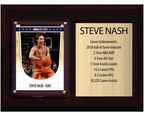 Steve Nash Phoenix Suns Hall of Fame Stats Plaque 6x8 1 Card Hoops, Prizm, Donruss 2024 2025 2026