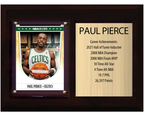 Paul Pierce Boston Celtics Hall of Fame Stats Plaque 6x8 1 Card Hoops, Prizm, Donruss 2024 2025 2026
