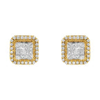 10KT Yellow Gold Diamond Stud Earrings (1/2 cttw, H-I Color, SI2-I1 Clarity)