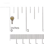 925 Sterling Silver 1/6ct TDW  Yellow Treated  Diamond Charm Earrings