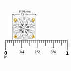IGI Certified 14K Gold Lab Grown Diamond Solitaire Stud Earrings