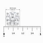 IGI Certified 14K Gold Lab Grown Diamond Solitaire Stud Earrings