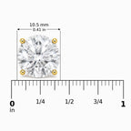 IGI Certified 14K Gold Lab Grown Diamond Solitaire Stud Earrings
