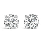 14K White Gold 1.00 Cttw Lab Grown Diamond Solitaire Stud Earrings
