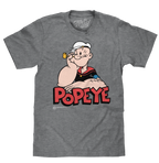 Retro Popeye T-Shirt - Graphite Gray Heather