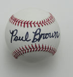 Paul Brown Philadelphia Phillies Autographed/Signed OML Baseball