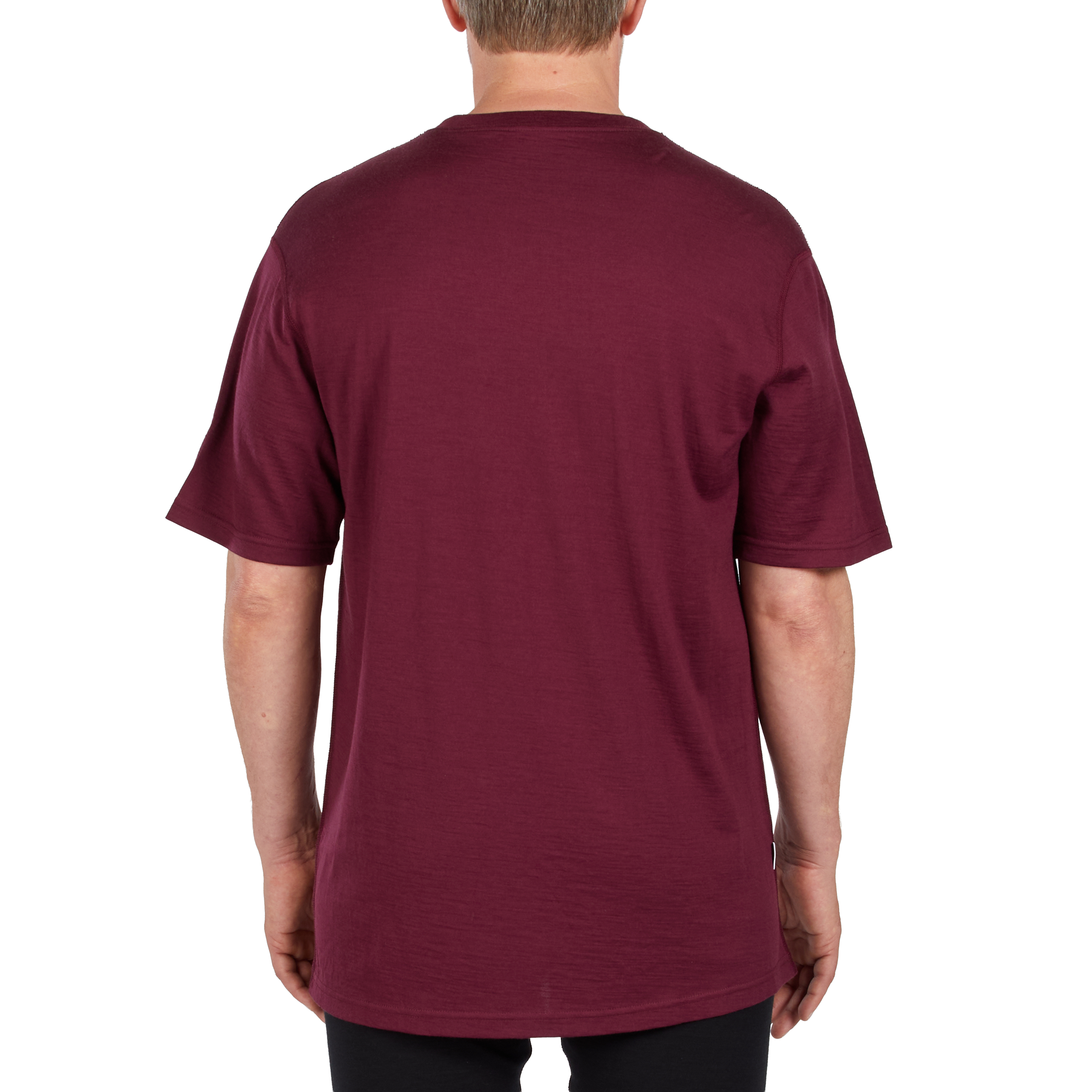 Lightweight Men's Wool T Shirt Crew - 100% Merino Wool