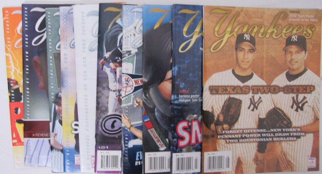Lot of 10 2002 New York Yankees Magazines Petitte/Clemens 153188
