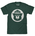 Smokey Bear Shirt Retro Mascot T-Shirt - Forest Green