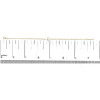 10K Yellow Gold Diamond Accent "A-Z" Initial Charm and Link Bracelet