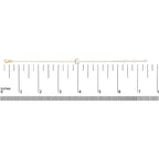 10K Yellow Gold Diamond Accent "A-Z" Initial Charm and Link Bracelet