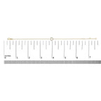 10K Yellow Gold Diamond Accent "A-Z" Initial Charm and Link Bracelet