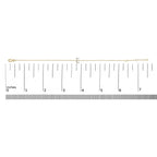 10K Yellow Gold Diamond Accent "A-Z" Initial Charm and Link Bracelet