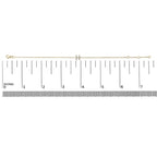 10K Yellow Gold Diamond Accent "A-Z" Initial Charm and Link Bracelet