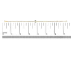 10K Yellow Gold Diamond Accent "A-Z" Initial Charm and Link Bracelet