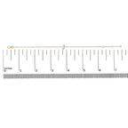 10K Yellow Gold Diamond Accent "A-Z" Initial Charm and Link Bracelet