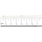 10K Yellow Gold Diamond Accent "A-Z" Initial Charm and Link Bracelet