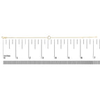 10K Yellow Gold Diamond Accent "A-Z" Initial Charm and Link Bracelet