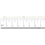 10K Yellow Gold Diamond Accent "A-Z" Initial Charm and Link Bracelet