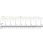 10K Yellow Gold Diamond Accent "A-Z" Initial Charm and Link Bracelet