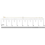 10K Yellow Gold Diamond Accent "A-Z" Initial Charm and Link Bracelet