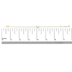 10K Yellow Gold Diamond Accent "A-Z" Initial Charm and Link Bracelet
