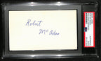 Bob McAdoo HOF Signed/Auto 3x5 Index Card Buffalo Braves PSA/DNA 188570
