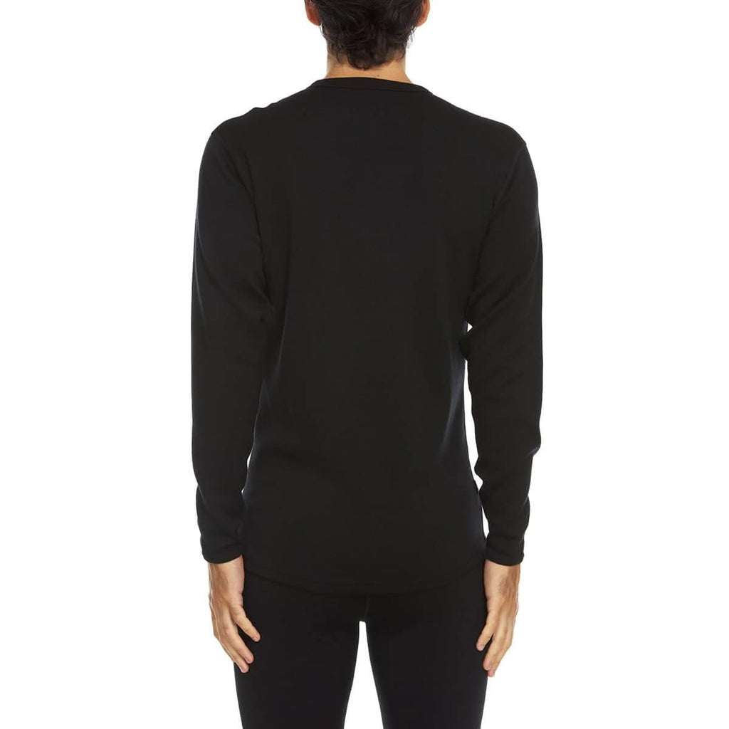 Heavyweight Men's Wool Crew Top - 100% Merino Wool