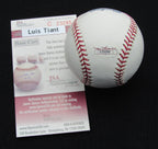 Luis Tiant Signed/Auto Yankees 100th OML Baseball JSA  186692