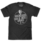 Rock and Roll Hall of Fame Retro Microphone T-Shirt - Charcoal Gray Heather
