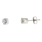 1.00ct Diamond Stud Earrings 14KT White Gold