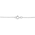 .925 Sterling Silver Pave-Set Diamond Accent Fairy Wing 18" Heart Pendant Necklace (I-J Color, I1-I2 Clarity)
