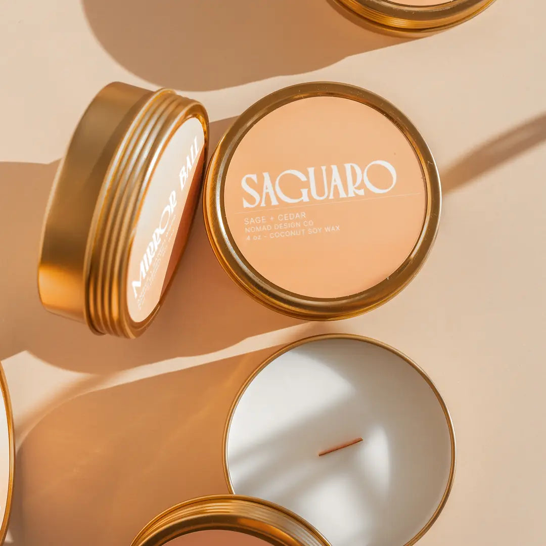 Saguaro Travel Tin Candle