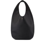 Black Shoulder Bag With Logo Print