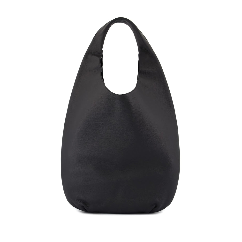 Black Shoulder Bag With Logo Print