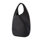 Black Shoulder Bag With Logo Print