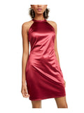 Crystal Doll Womens Juniors Halter Strappy Party Dress Purple 13