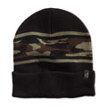 Steve Madden Mens Camouflage Winter Beanie Hat Black OS