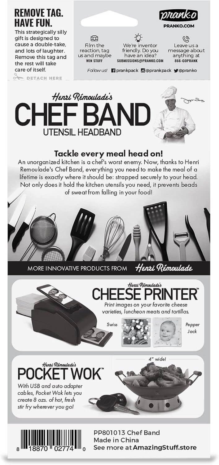 Chef Band – The Wearable Headband (Yes, Seriously!) Kitchen Madness! 🎁