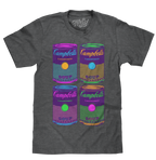 Campbell's Soup Can Pop Art T-Shirt - Charcoal Gray