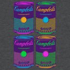 Campbell's Soup Can Pop Art T-Shirt - Charcoal Gray